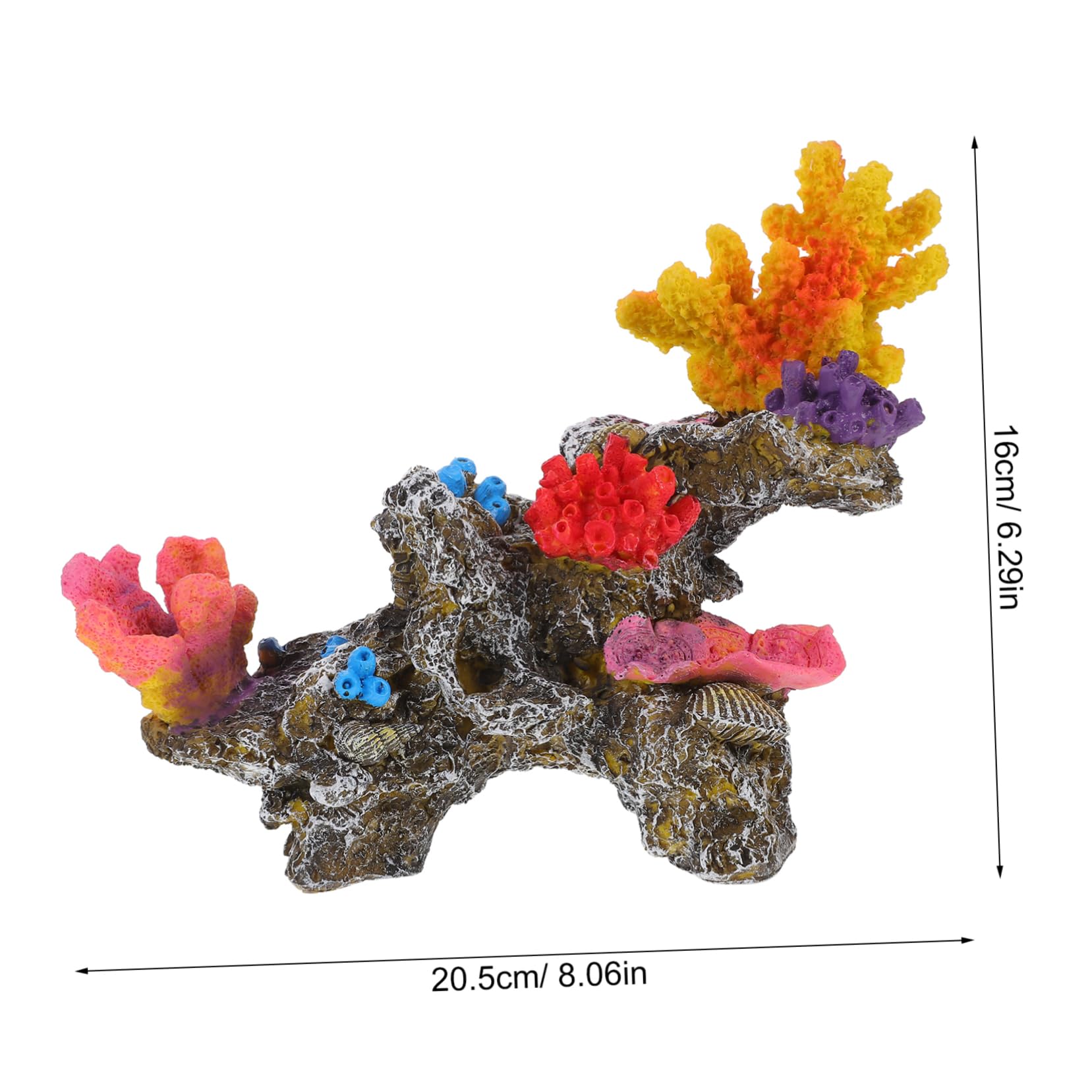 BESPORTBLE 2St künstliches Korallenfischbecken Korallenriff Dekorationen für Aquarien Aquarium Dekoration aquariumdeko Korallen für Süßwasseraquarien Fischzubehör für Aquarienmedium PVC