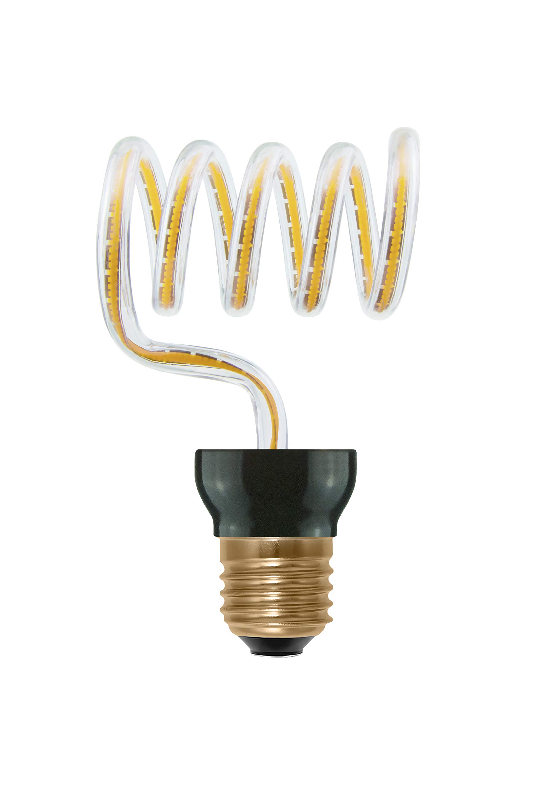 Lampe LED E27 Loop Cross Segula blanche chaude pour deco transparente