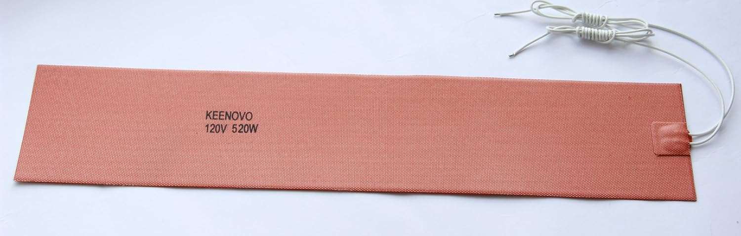 5" X 24", 520W@120V, KEENOVO Silicone Heater Blanket for Musical Instrument Press Mold Heat Blanket, Ukulele Side Bending Blanket, Custom Design Welcome