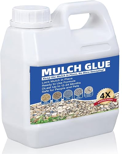 Landscape Lock Pebble Mulch & Gravel Adhesive Glue Garden Mulch Binder Adhesive Fast Drying Lockdown-2L