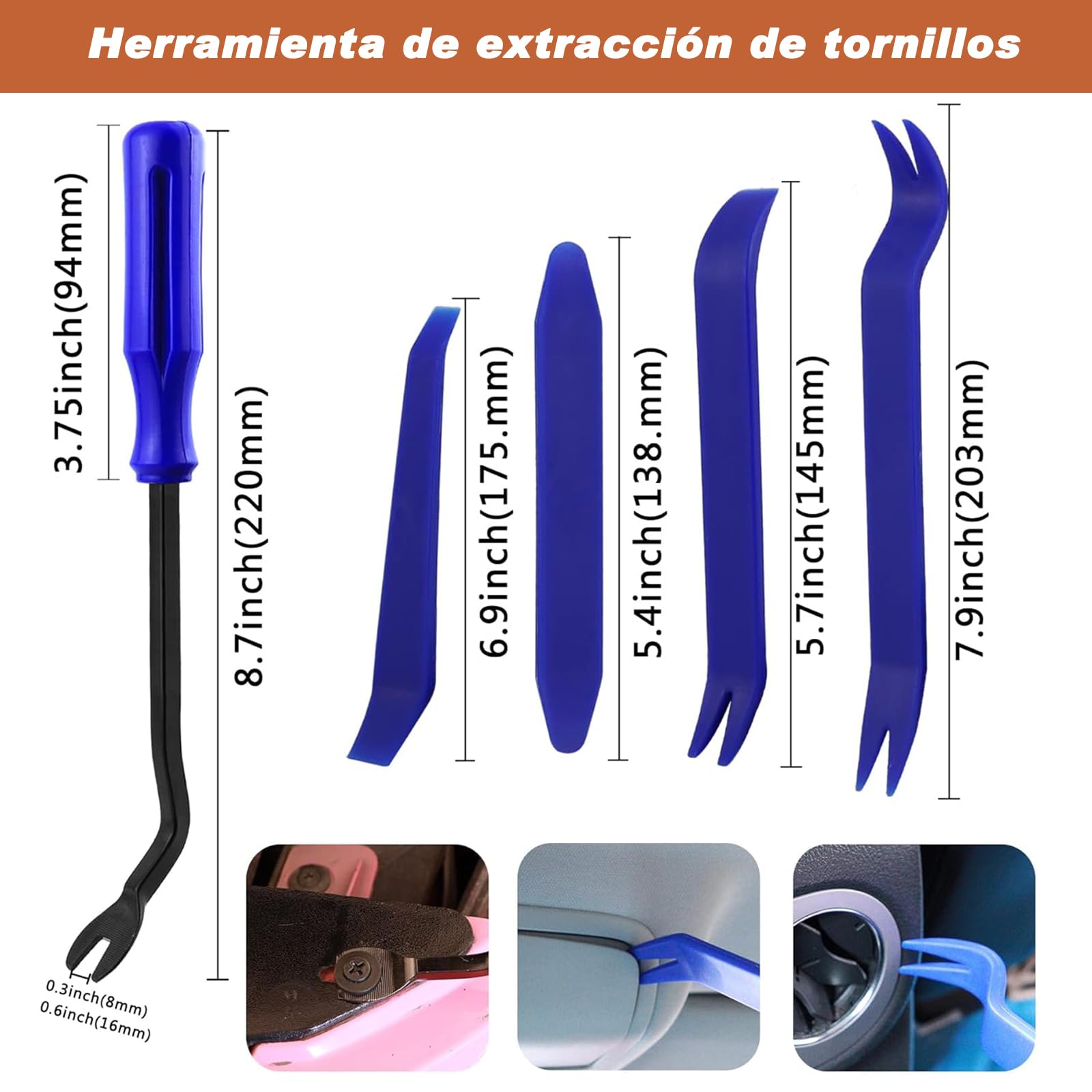 Sourcingmap Remache De Paragolpes Purta Borde Guardabarro 10mm Grapa