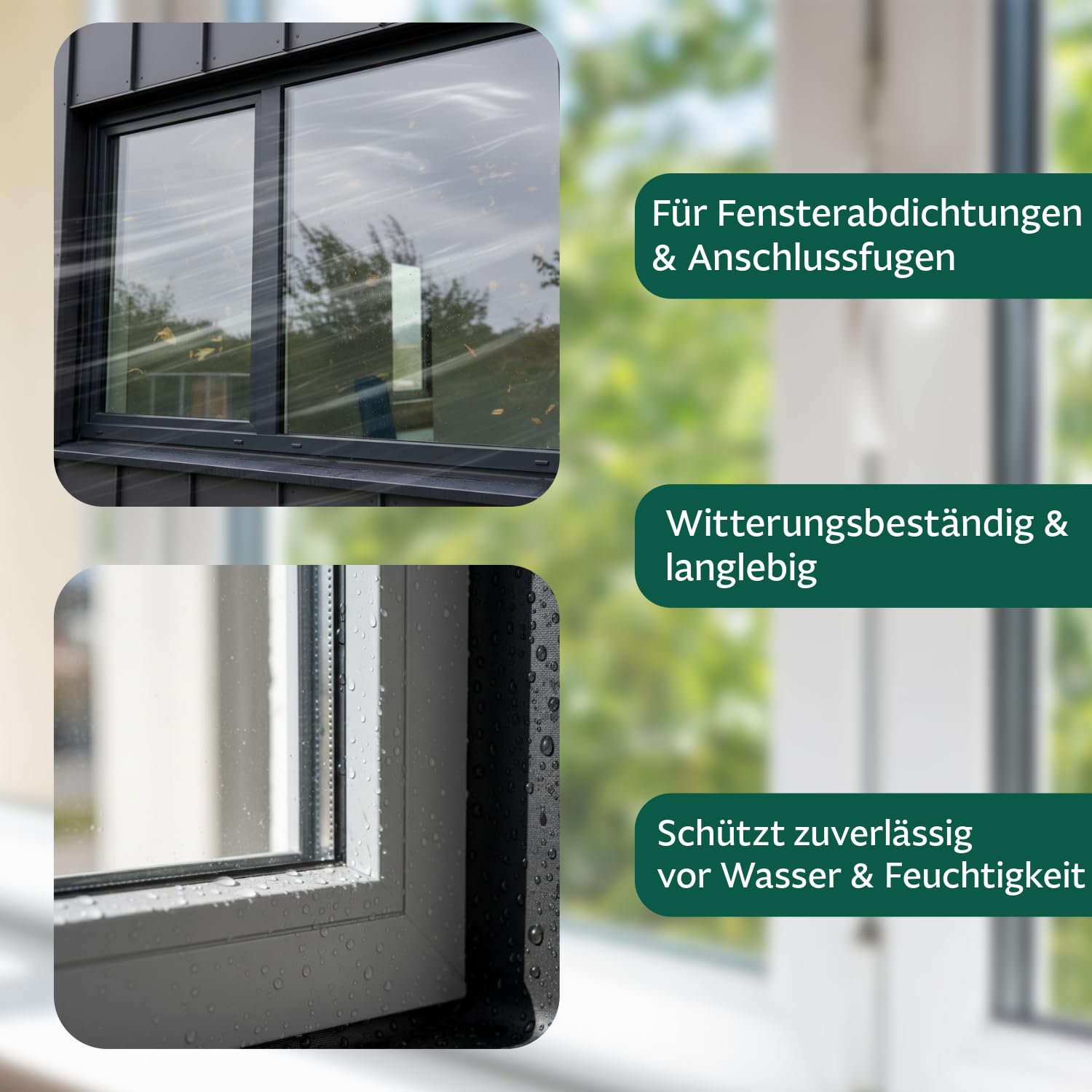 SILISTO EPDM Outside ohne Klebestreifen, 100 mm x 25 m Dichtband – Abdichtungsband für äußere Abdichtung – Folie aus Butyl-Kautschuk zum Abdichten von Tür-, Fenster-, und Fassadenanschlüssen