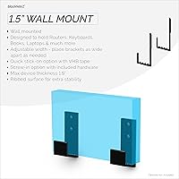 Vista 2 de BRAINWAVZ Soporte de pared para caja de cables de 1.5 pulgadas, para routers, portátiles, módem, WiFi de malla, Apple TV, interruptor de red y más