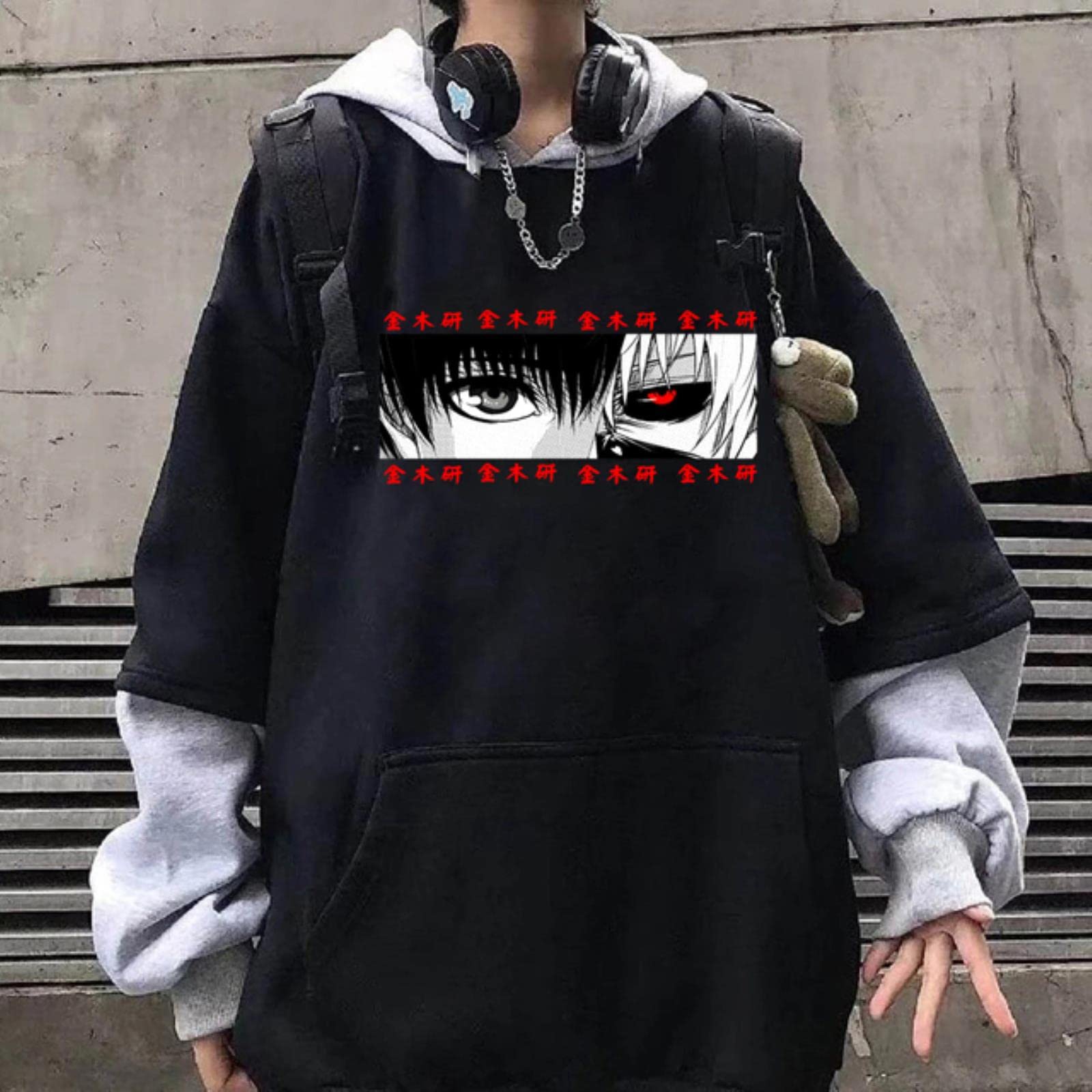 Amazon.com: EDKAY Anime Hoodie Men Tokyo Ghoul Hoodies Men Women Casual  Loose Print Kenaki Pullover Harajuku Streetwear Men's Clothing : Clothing,  Shoes u0026 Jewelry