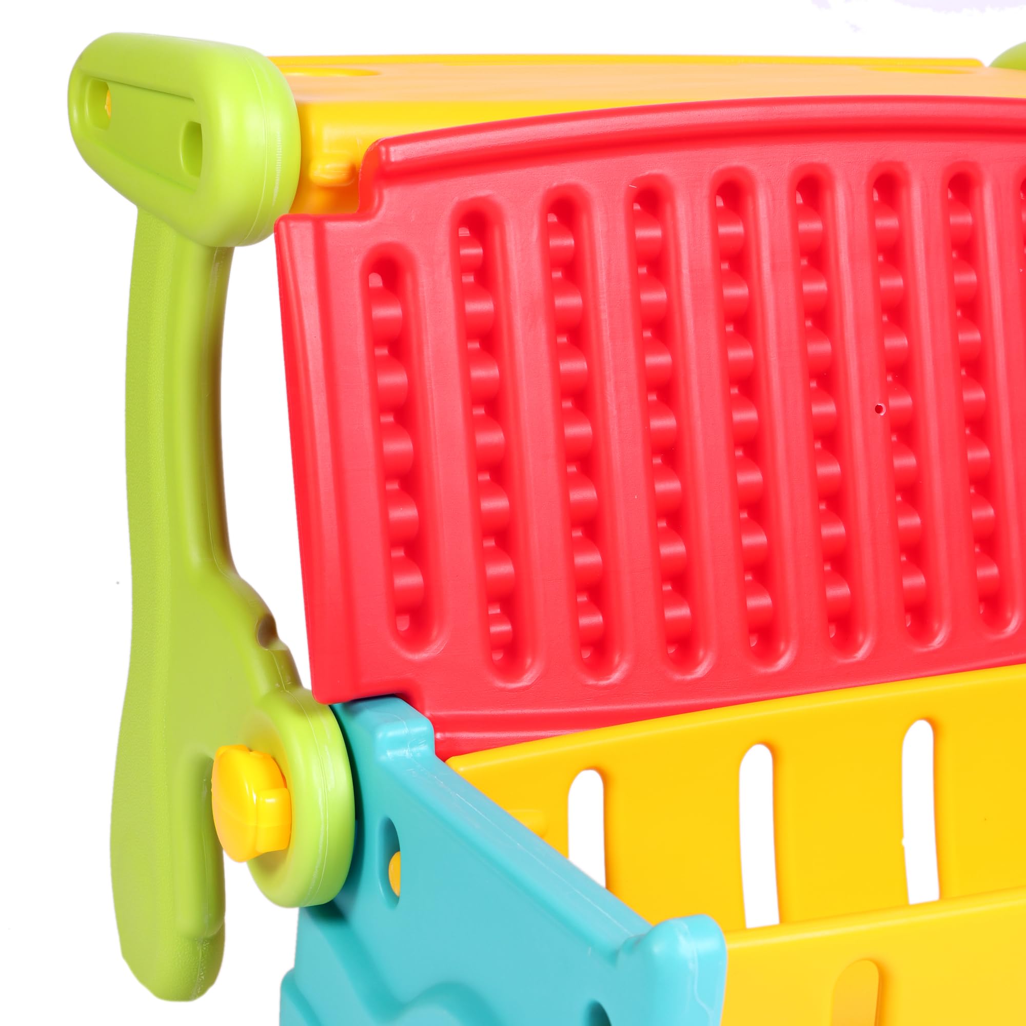The Tickle Toe 3-in-1 Convertible Bench Table Chair with Storage | Multipurpose Kids Plastic Furniture – Multicolour (Modern, 64.5 x 49 x 50.5 cm) 4