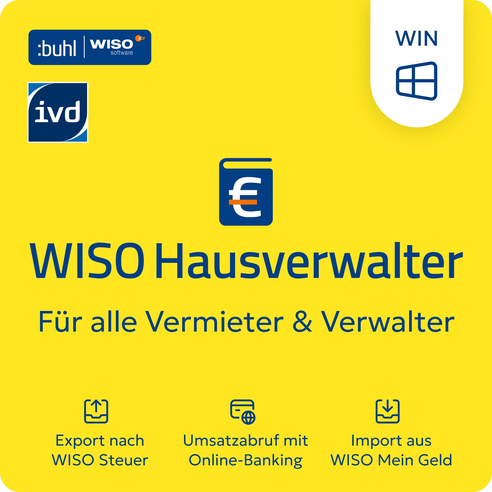 WISO Hausverwalter 365 Start| Aktuelle Version | Mieter & WEG korrekt abrechnen | inkl. Heizkosten | Viele Assistenten zur Verwaltung und Auswertung | Start: Bis zu 10 Wohneinheiten | Windows Download