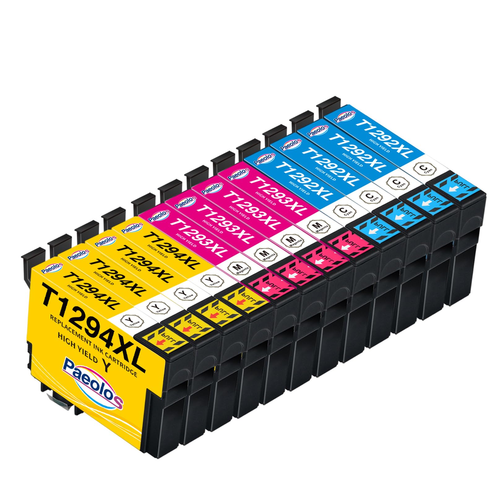 paeolos T1295 Cartucce di ricambio per Epson T1291 T1292 T1293 T1294 per Epson Workforce WF-3520 WF-3540 Stylus SX235W SX420W SX440W SX435W SX445W SX535WD Stylus Office BX305F BX305FW BX635FWD