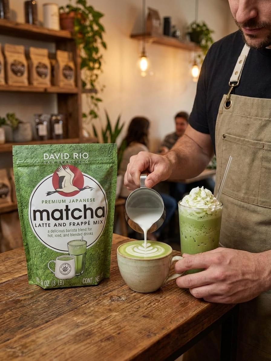 David Rio Japanese Matcha Latte & Frappé Mix 1,36kg
