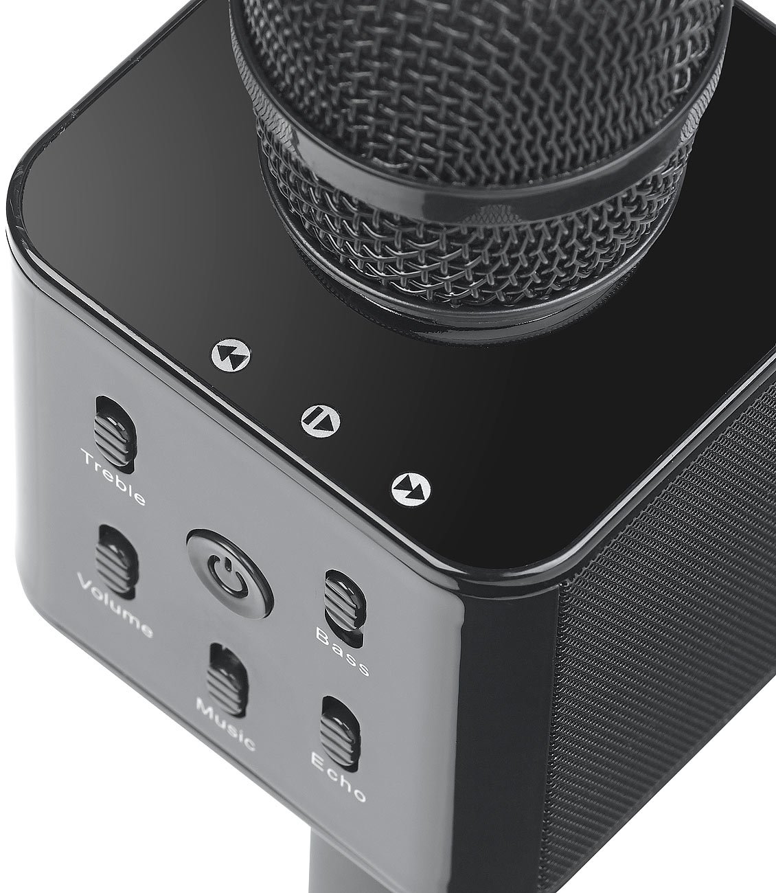 auvisio Karaoke-Mikrofon USB: 4er-Set Karaoke-Mikrofon mit Bluetooth, MP3-Player, Lautsprecher, Akku (Karaoke Verstärker-Mikrofon, Akkubetriebenes Mikrofon)