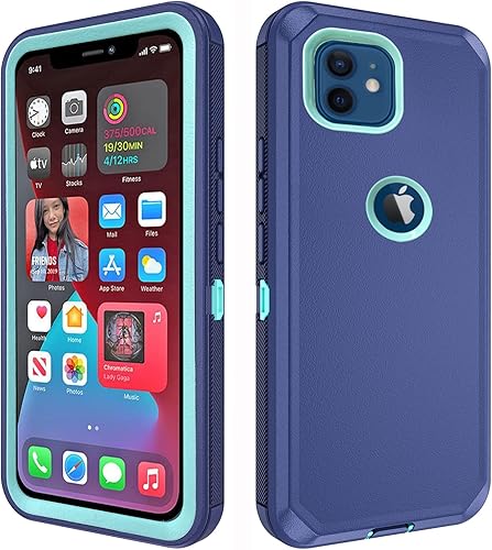 Asuwish Funda de teléfono para iPhone 12 Pro iPhone12 6.1, híbrida, resistente, a prueba de golpes, protección dura, a prueba de caídas, cuerpo