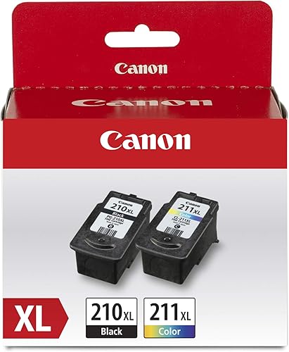 Canon Paquete económico de tinta original PG-210 XL / CL-211 XL (2 cartuchos), compatible con MX320/330/340/350/410/420,