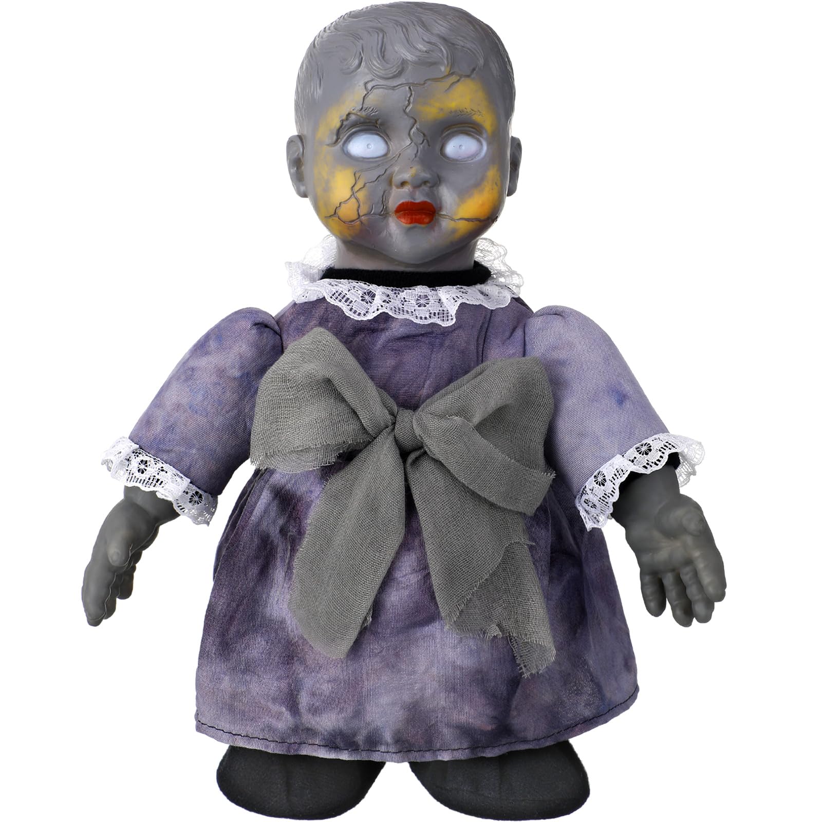 【管SA1265】詳細不明 ホラー人形 血まみれ 呪いの人形 約31ｃｍ 管SA1265】曰く付き ホラー人形 血まみれ 呪いの人形 約31cm