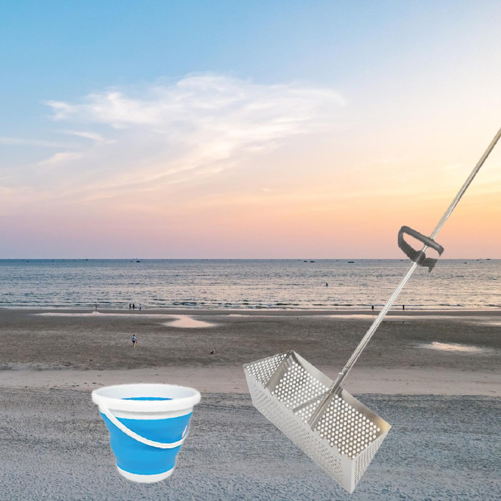 Strandharke, Strandsandsieb, Sand- und Sandharke, Angelharke, Meeresfrüchteharke