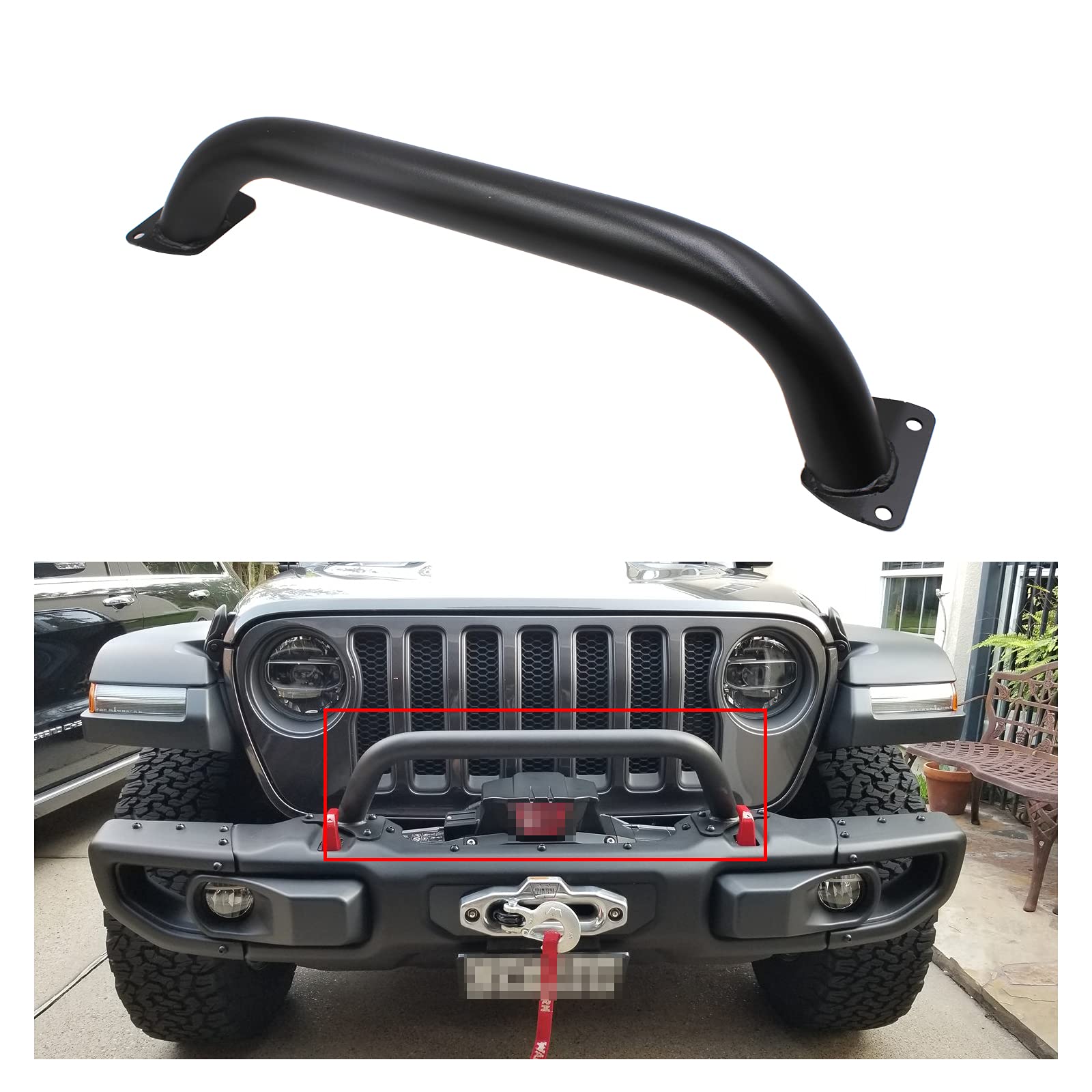 Buy LOSTAR Grille Winch Brush Guard Fits 20182021 Jeep Wrangler JL