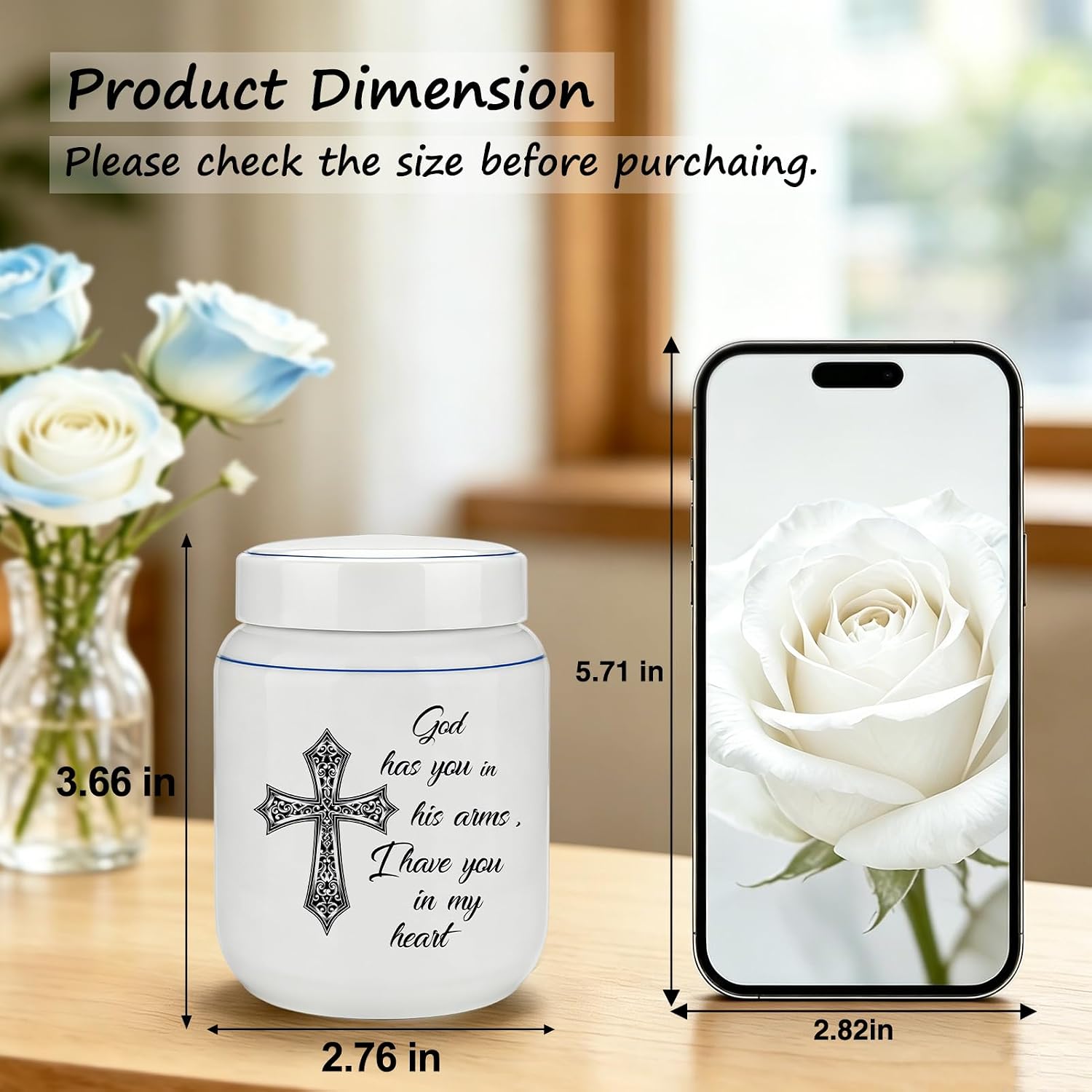 Handmade Ceramic Small Urns for Human Ashes Keepsake for Men Women