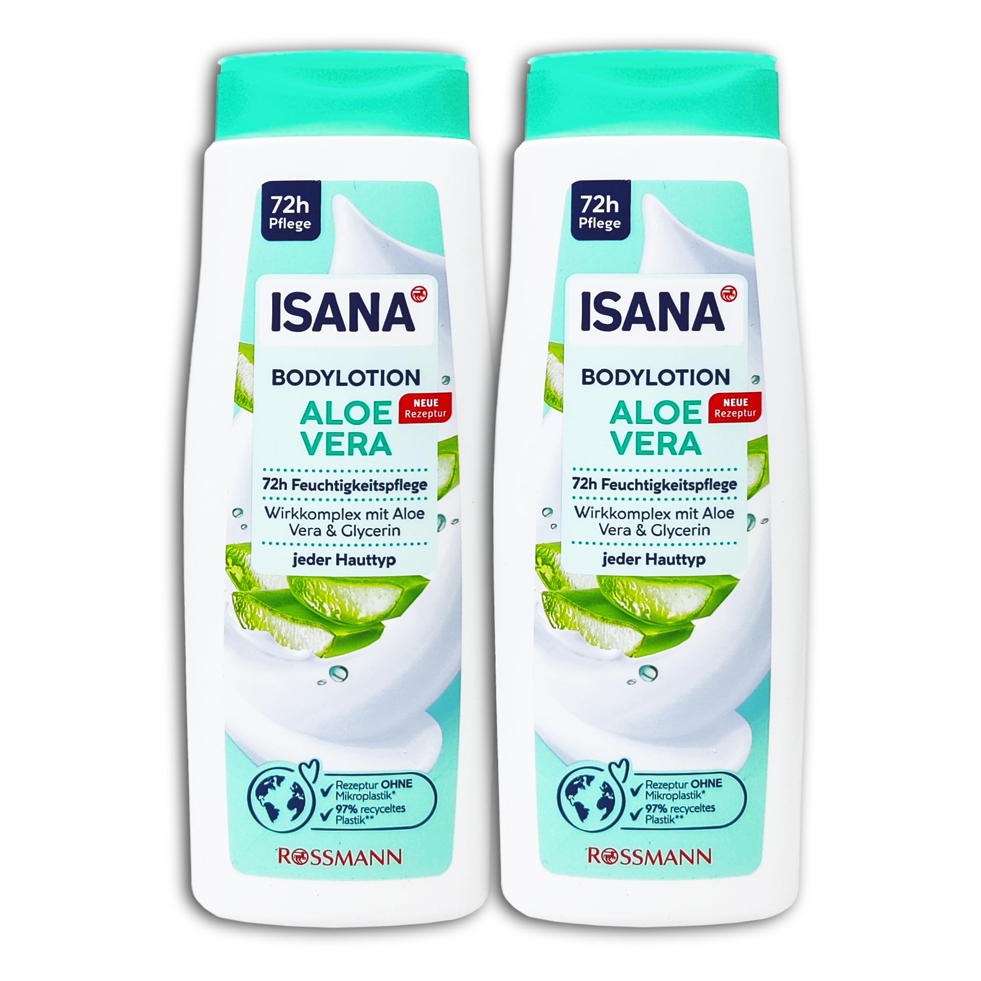 2 er Pack ISANA Bodylotion Aloe Vera 2 x 400 ml : Amazon.de: Kosmetik