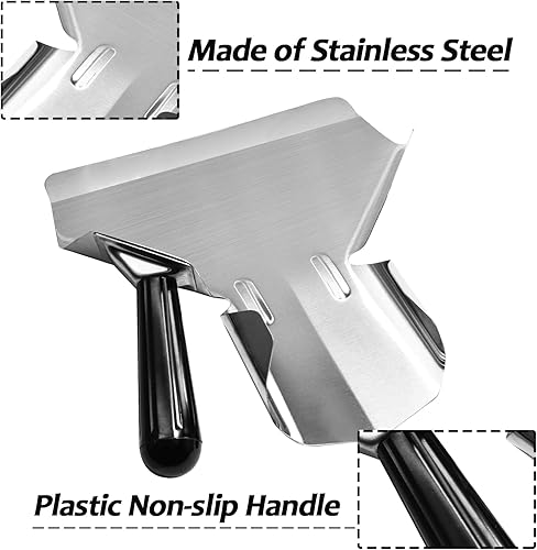 Miniatura 3 de Cuchara de palomitas de maíz de acero inoxidable, herramienta de llenado rápido para bolsas y cajas de alimentos, cuchara multiusos para patatas