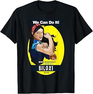 Biloxi Native American Indian Woman Never Underestimate T-Shirt