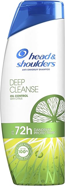 Head & Shoulders Clarifying Shampoo For Greasy Hair, Anti-Dandruff Shampoo, Removes Build Up On Scalp, Deep Cleanse Shampoo For Men & Woman, Up To 72h Dandruff Protection, 400 ml