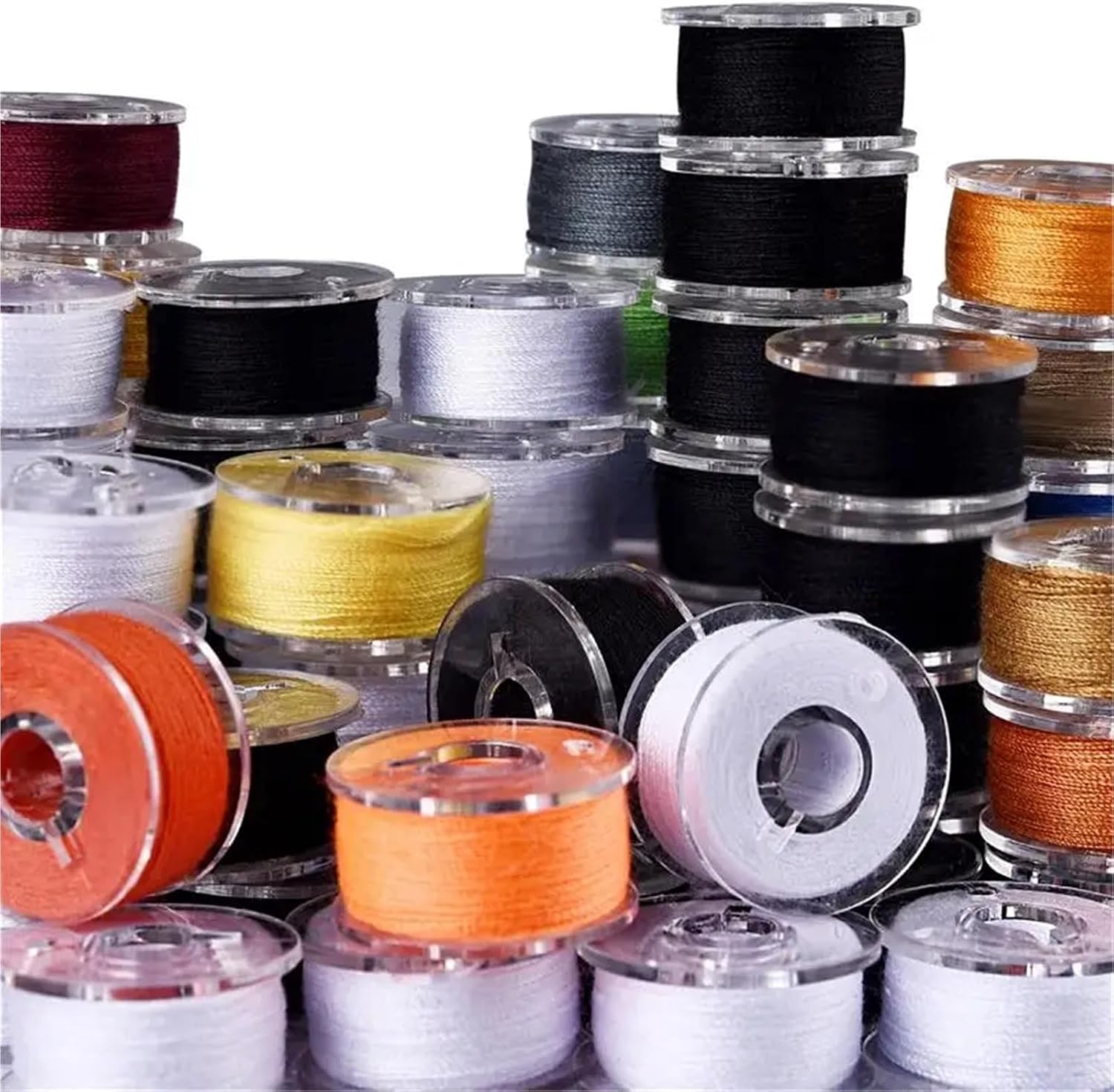 Anenog Sewing Kit for Adults 6Set 20 Colors Set Bobbin Thread Polyester Thread Spools Sewing Machine Bobbins with Storage Box for Embroidery Sewing Accessories