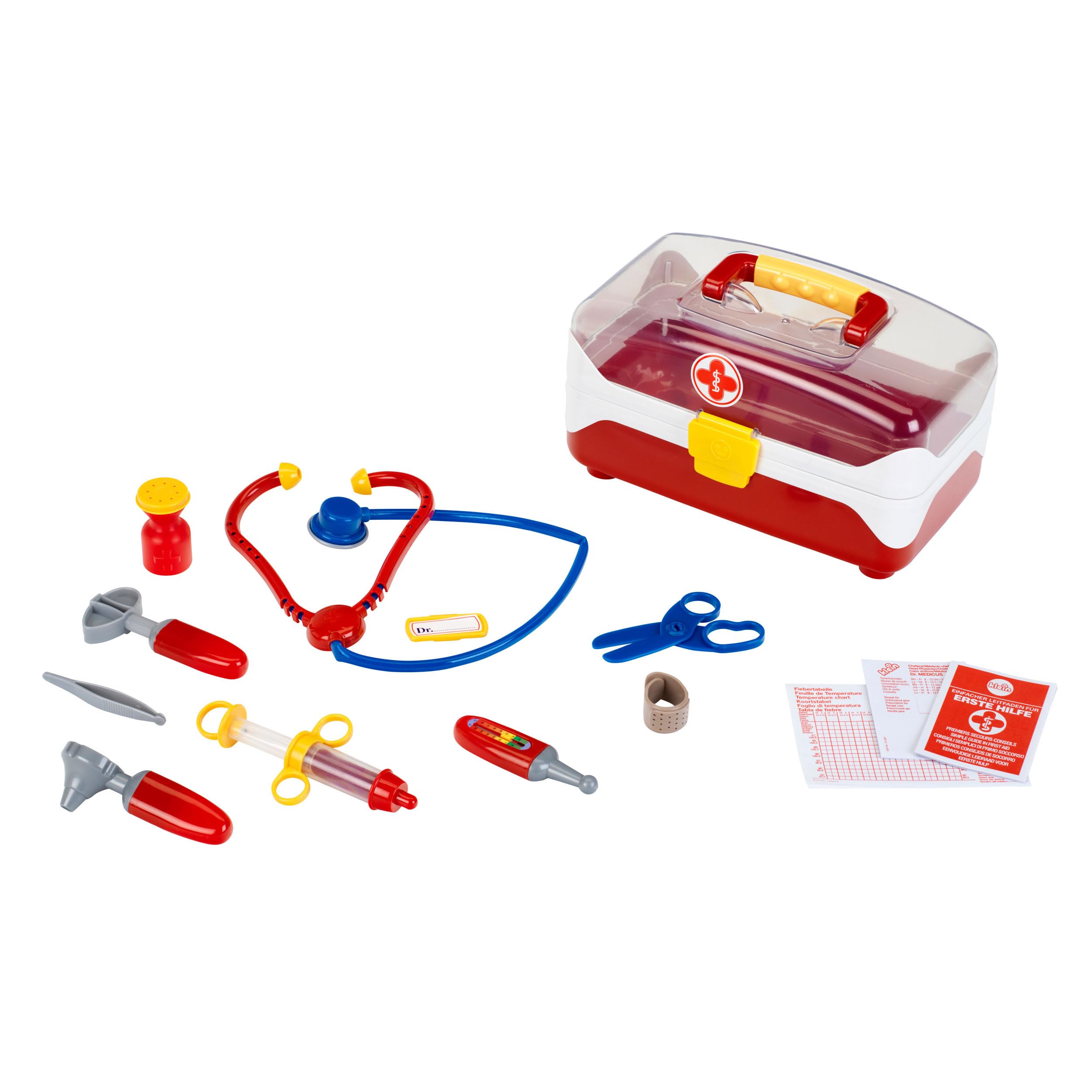 Theo Klein 4685 Doctor's Case , big , Suitcase with lots of instruments , Including Stethoscope , syringe , Thermometer and many more , Toys for Children Aged 3 and over