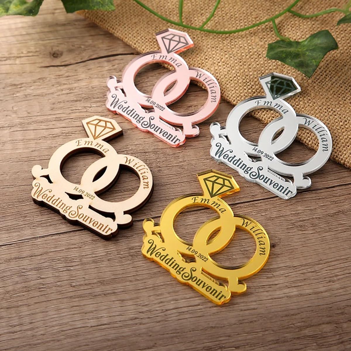 Autocollants mariage personnalisés pour sublimer vos cadeaux d'invités et tables de fête