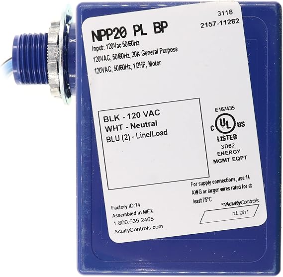 Sensor Switch NPP20PLBP nLight PlugLoad Control Relay