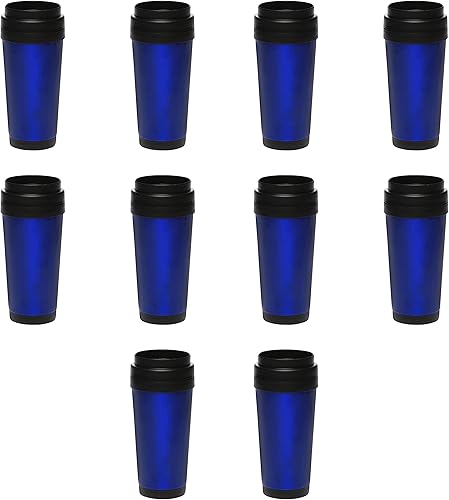 Miniatura 45 de Tazas de viaje de acero inoxidable con aislamiento personalizado, 16 onzas, juego de 50, paquete personalizado a granel, perfectas para café helado