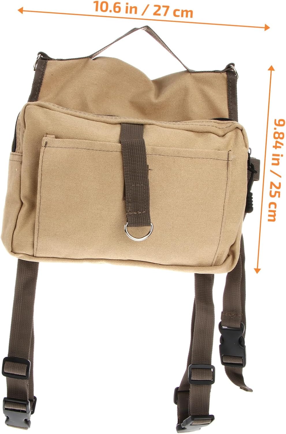 BESPORTBLE Large Dog Hiking Backpack Saddle Bag Pet Rucksack for Dogs Canvas Side Compartments