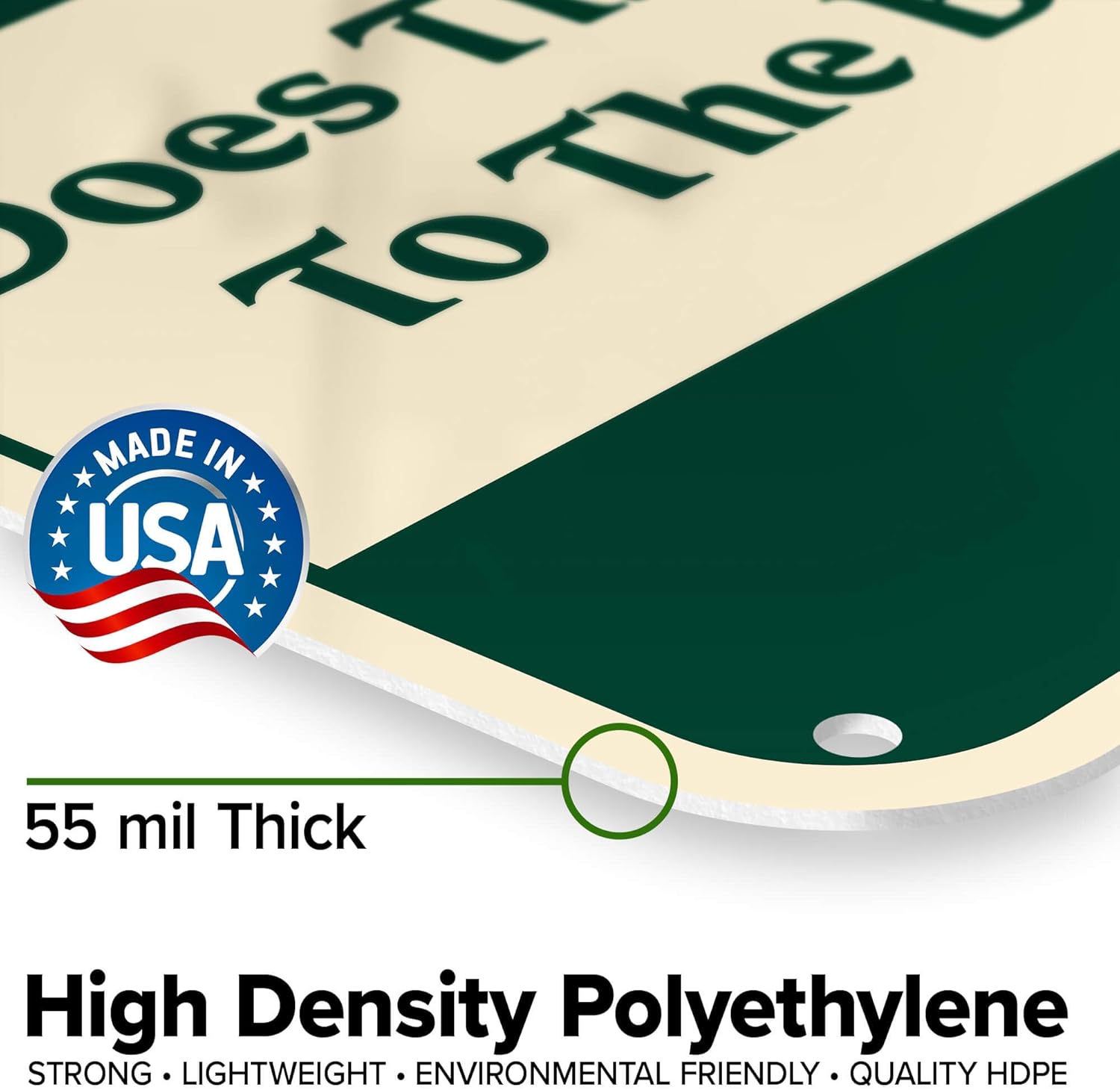 If Your Dog Poops And You Don't Scoop But Nobody Sees You Does That Mean It Won't Stick To The Bottom of My Shoe? Sign, 18x24 Inches, 55 mil thick HDPE (high density polyethylene), Made in USA by My Sign Center