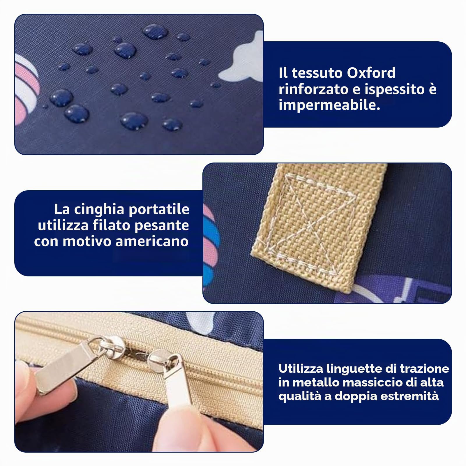 2 Pezzi Borse Stoccaggio Vestiti, 84L Borsa di Immagazzinaggio, Borse Trasloco con Cerniera, Borsa di Stoccaggio Sotto Letto, Impermeabile Contenitori Sottoletto per Vestiti, Coperte, Cuscini