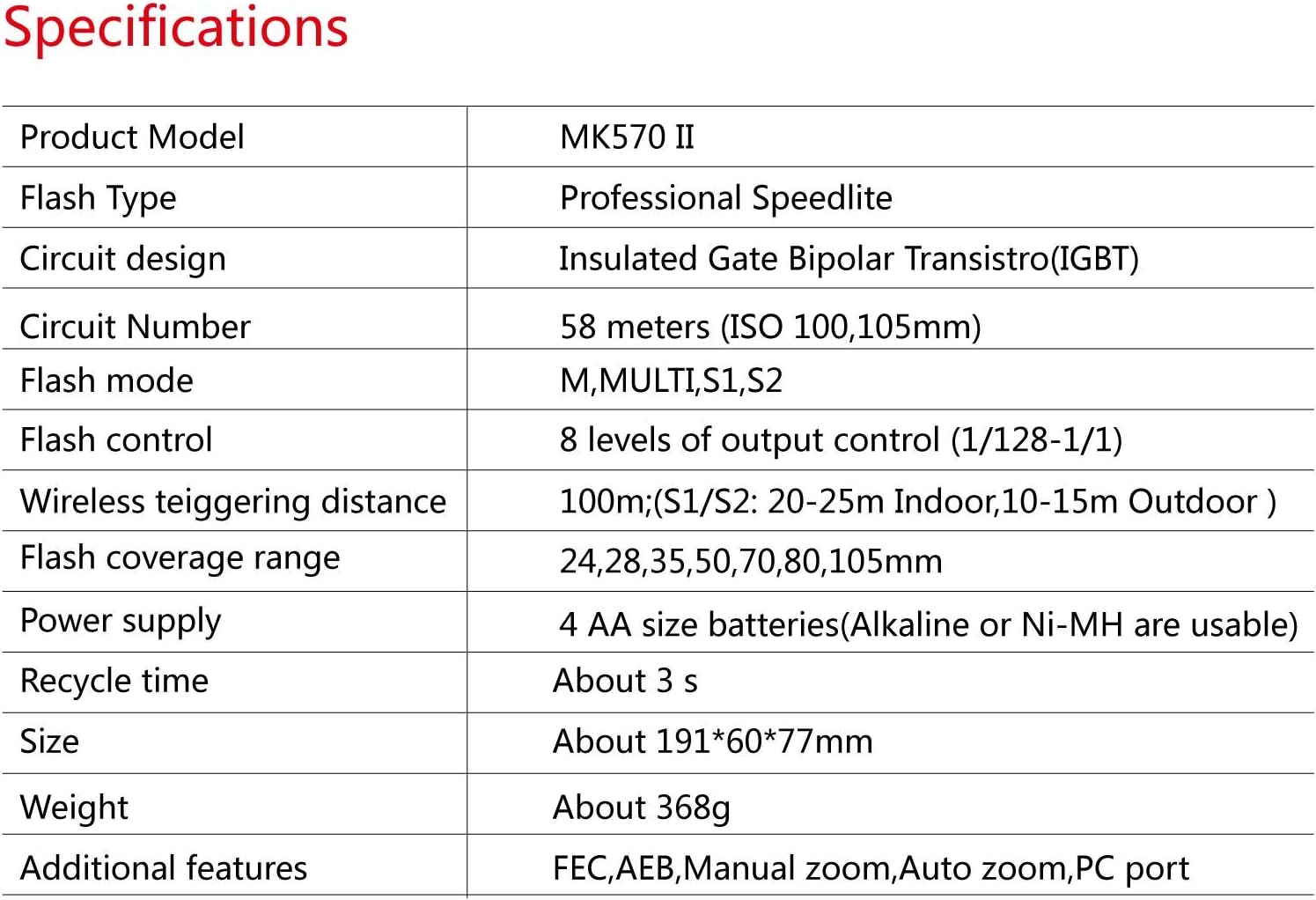 Meike MK570II 2.4G Wireless Manual Camera Flash Speedlite with LCD Display Compatible with Nikon Pentax Panasonic Olympus Fujifilm DSLR Mirrorless Cameras With Hot Shoe : Electronics