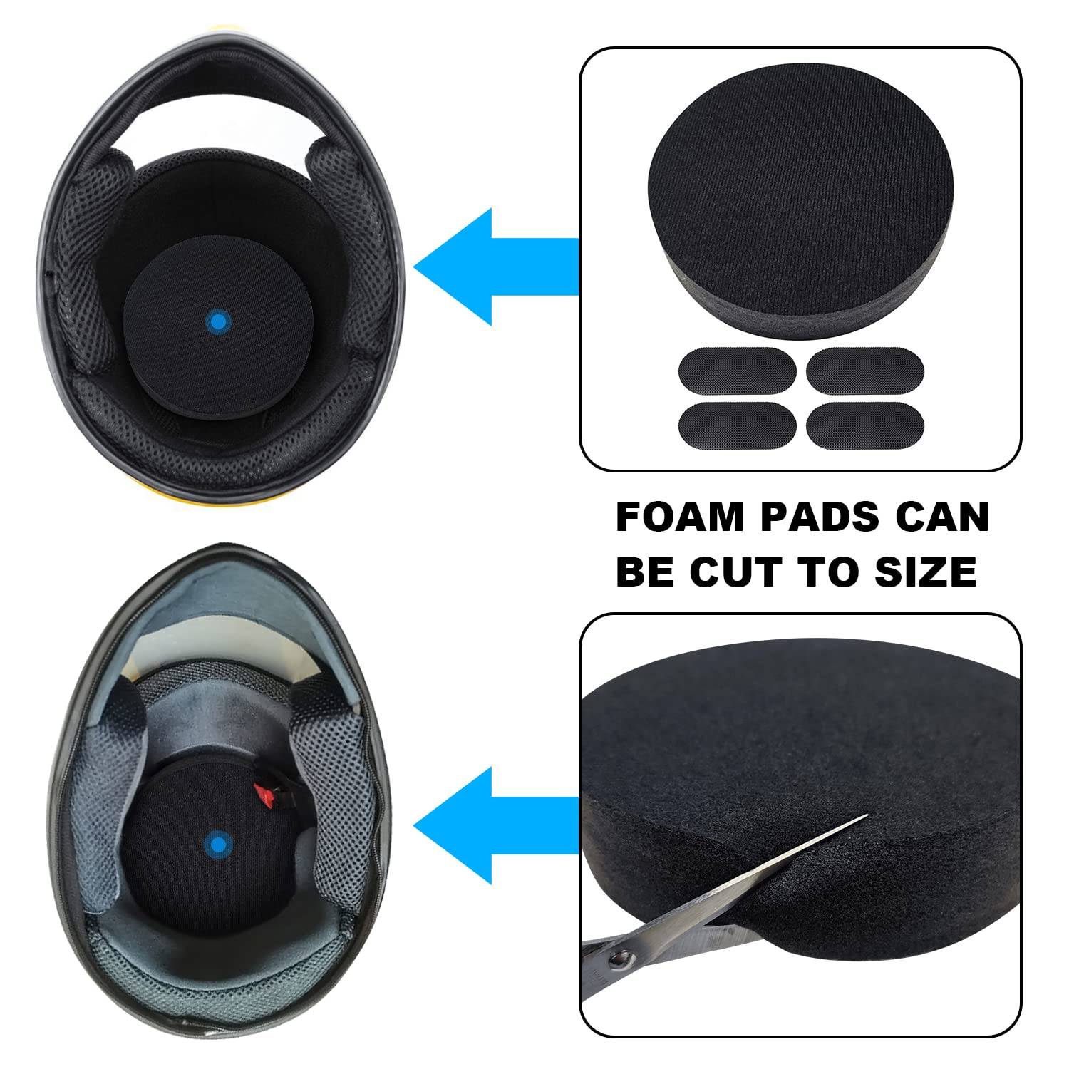 amazon motorcycle helmet pads round Amazon.com: Yzpacc Motorcycle Helmet Liner Top Pad Universal Replacement  Foam Pad with Adhesive Hook Loop Circles Set : Automotive