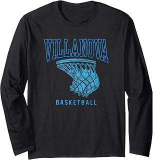 Villanova University Wildcats Basketball Hoop Long Sleeve T-Shirt