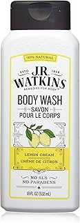 J.R. Watkins Daily Moisturizing Lemon Cream Body Wash, 18 Ounce