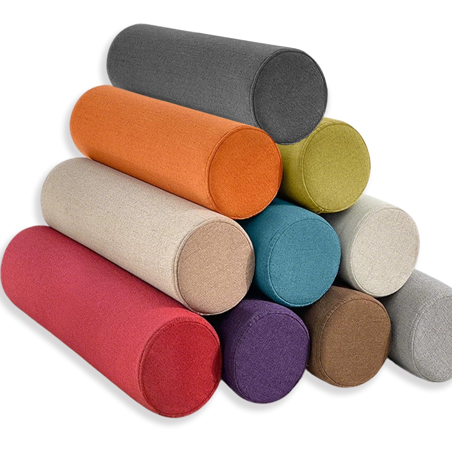 Coussin de nuque ergonomique à mousse haute résilience et déhoussable rouge