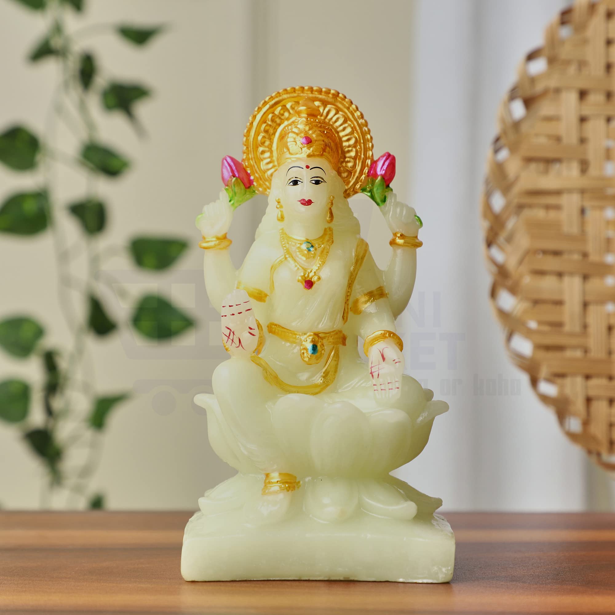 White Marble Ganesh Idol - Lord Ganesha Statue -13
