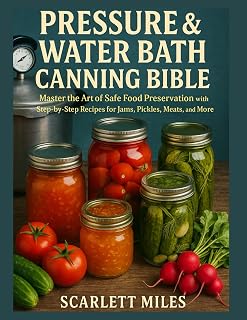 PRESSURE AND WATER BATH CANNING BIBLE: Master the Art of Safe Food Preservation with Step-by-Step Recipes for Jams, Pickles, Meats, and More