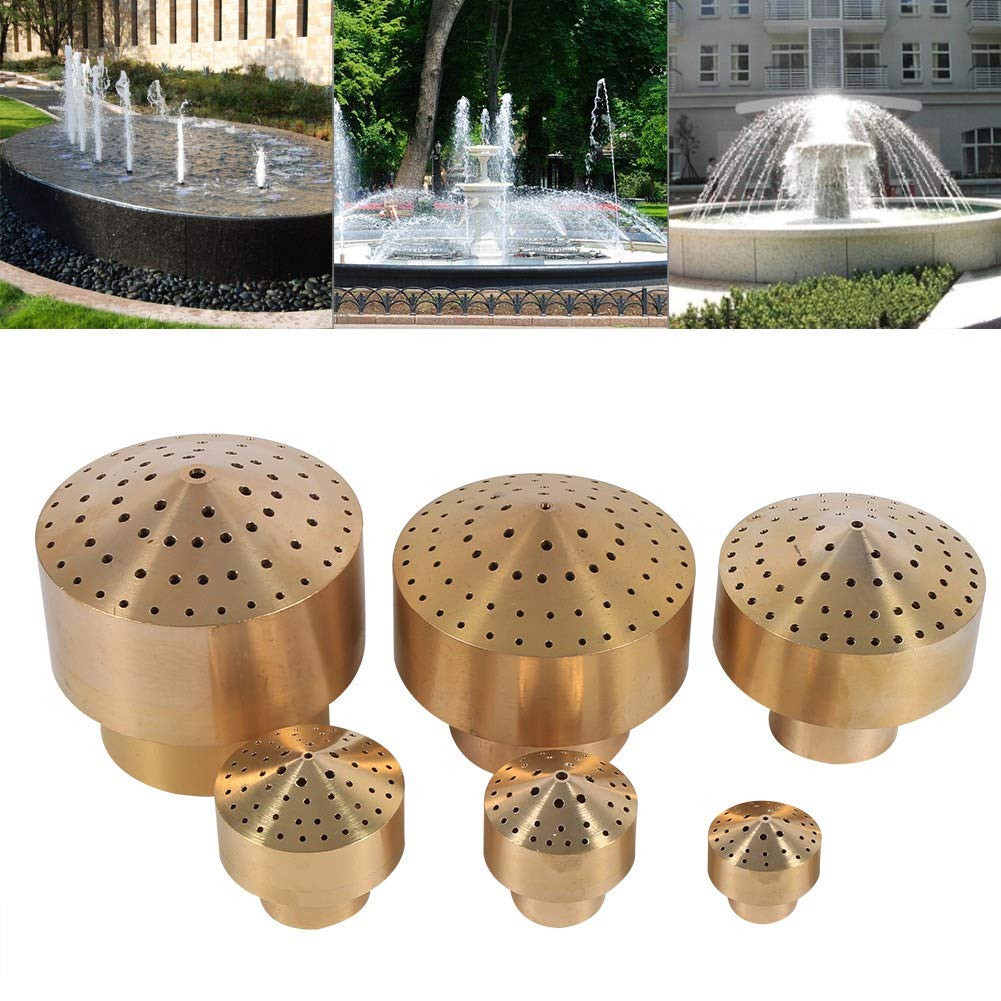 Boquilla de Fuente de Agua, Haofy Rociador de Latón con Forma de Fuegos Artificiales Columna Estilo, Reemplazo de la Cabeza del Rociador para Estanques de Jardín o Parque