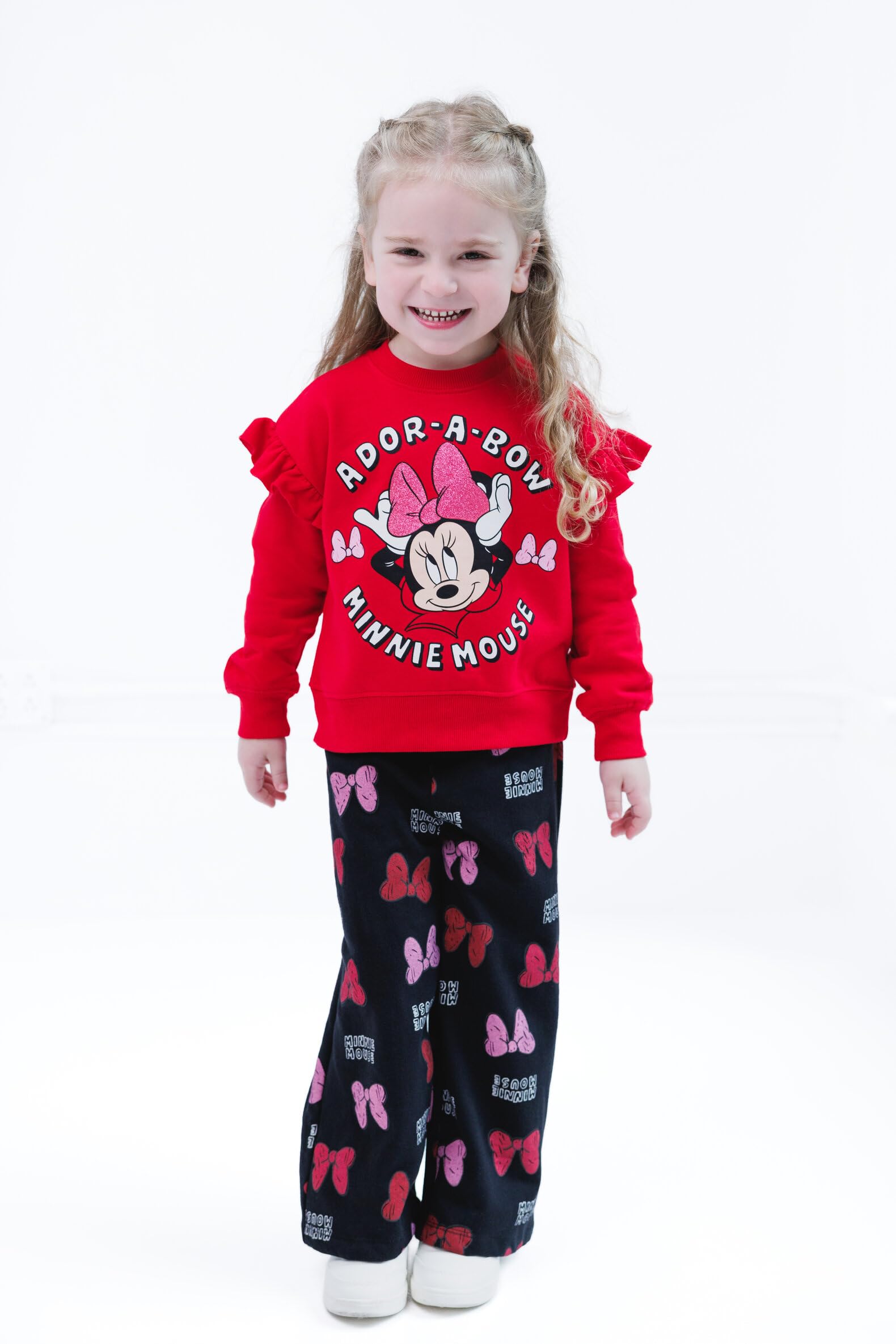 Disney Set di felpa e pantaloni in pile per bambini grandi (12 mesi - 14-16)