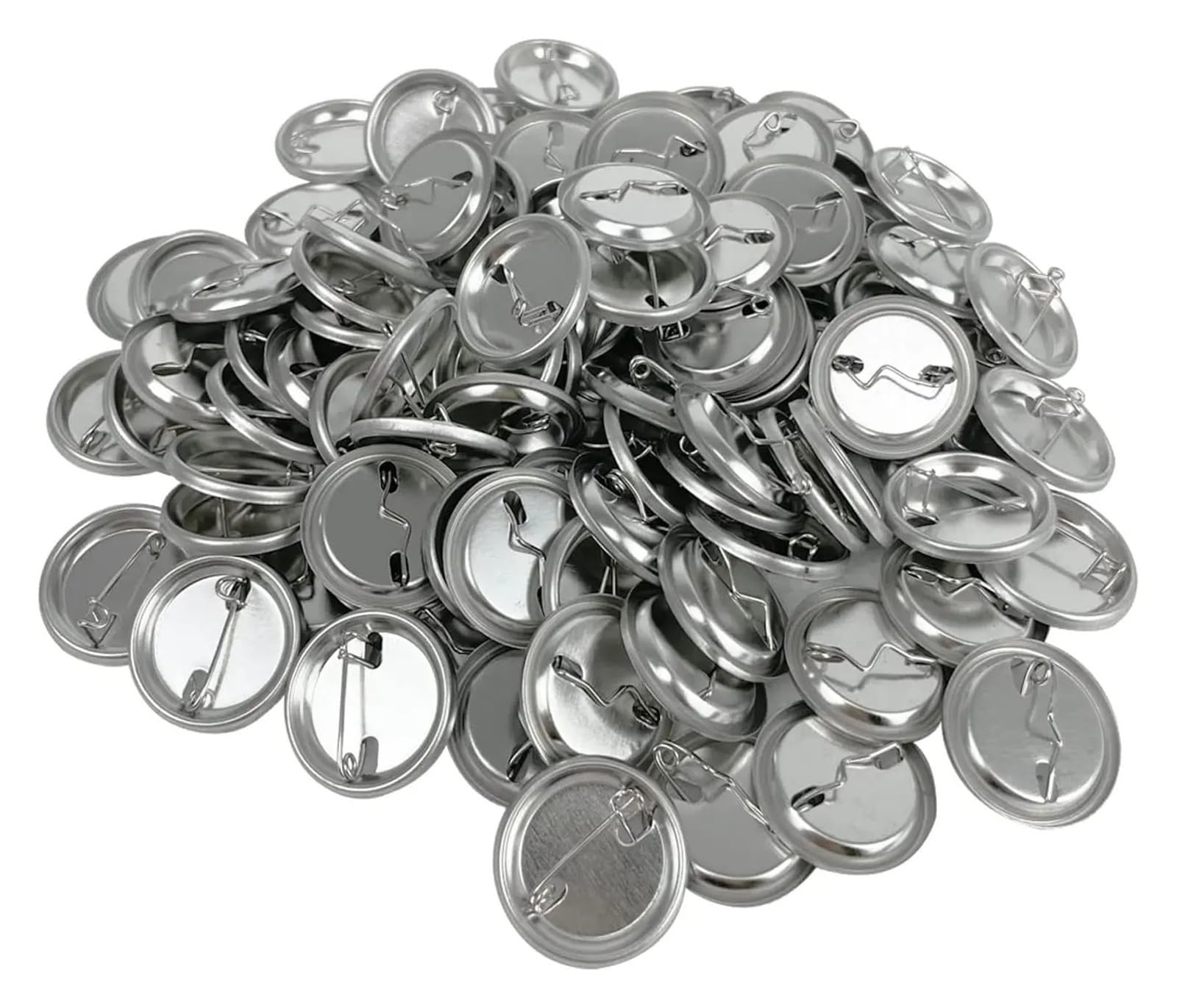 44 mm 100 zestawów DIY puste przypinki materiały do produkcji przypinek do prasy dziurkowanej metalowe części przypinek materiały Produkcja DIY