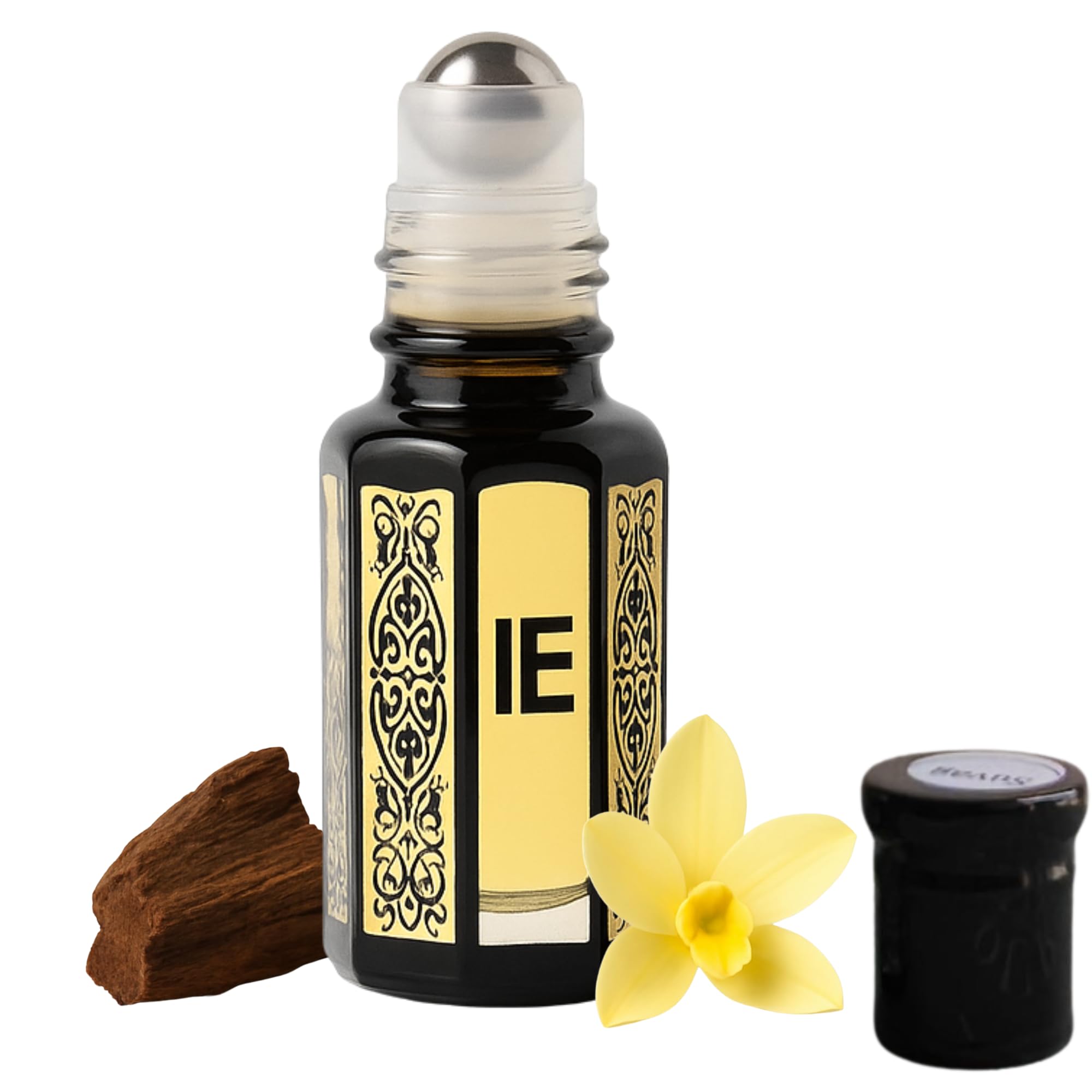 Roll On Perfume Oil 6ml – Ford Oud, Amber Woody Oriental Alcohol-Free Concentrated Body Oil Travel Size Long Lasting Inspired Cologne Alternative Fragrance for Men & Women