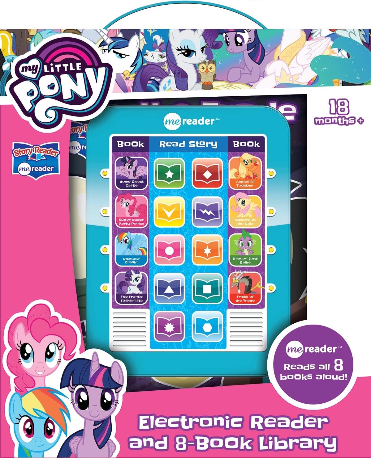 Hasbro My Little Pony: Me Reader Electronic Reader and 8-Book Library Sound Book Set