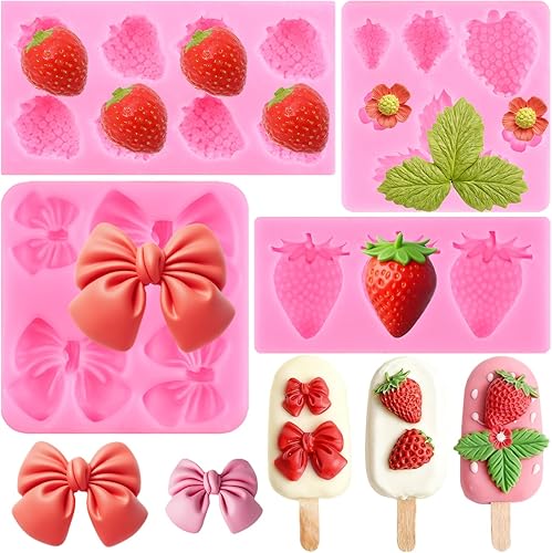 Miniatura 11 de Mujiang Moldes de silicona para frutas y verduras, molde para fondant de hojas, para decoración de pasteles, cupcakes, chocolate, caramelo, arcilla,