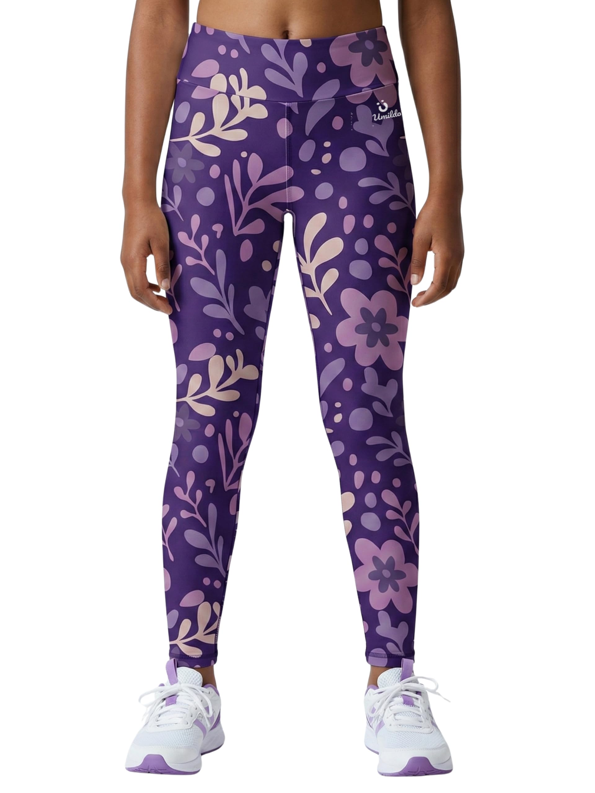 Girls Printed Sports Leggings – Stretchable & Comfortable Activewear for Gym, Yoga, Running & Everyday Wear | Trendy, High-Waist Leggings for Girls (4 to 14 Years)-picture-18
