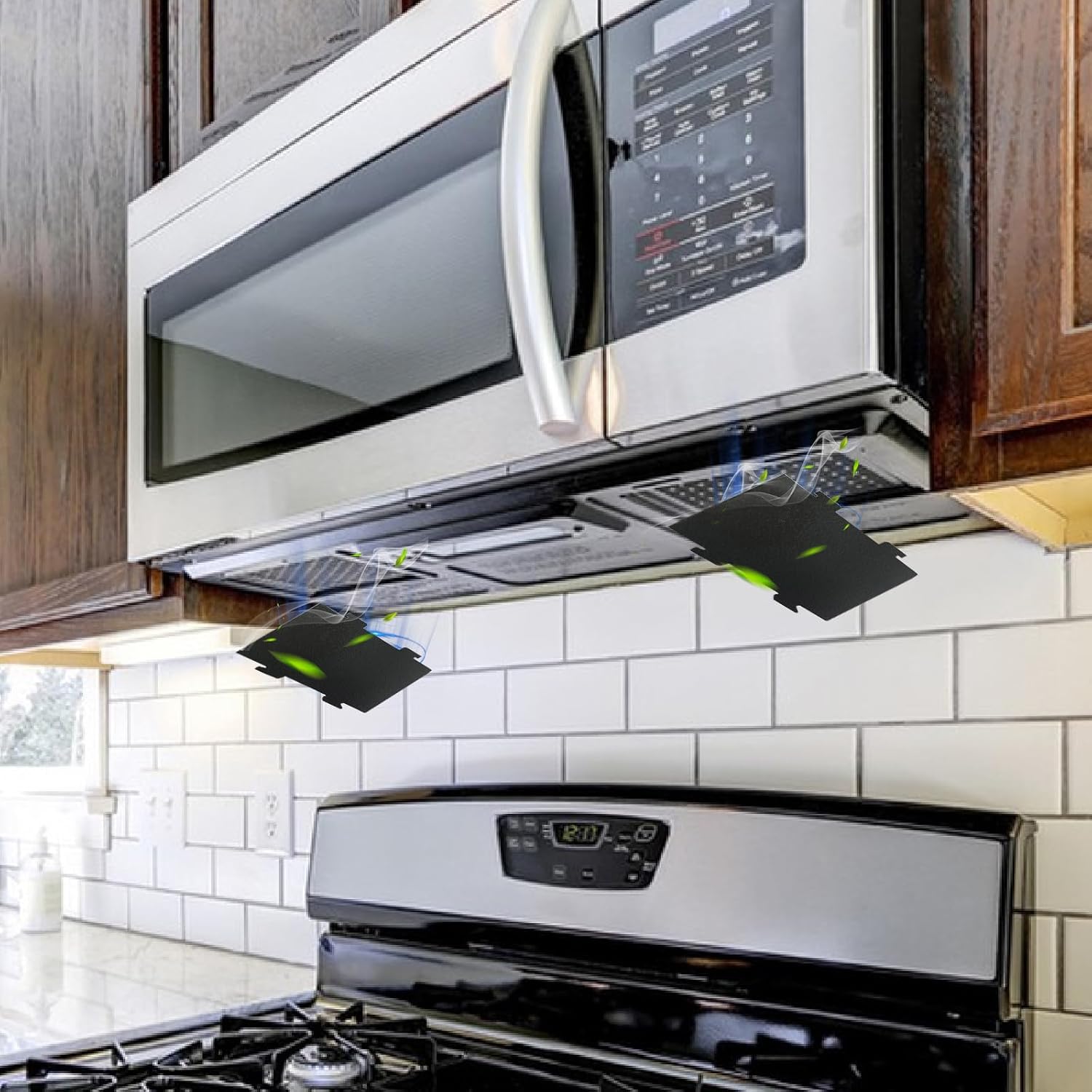 JOJOCY Activated Charcoal Filters Replacement 10 PCS Compatible with KitchenAid Microwave Hood Combo Models KMLS311HBL KMLS311HBS KMLS311HSS KMLS311HWH WML55011HB2 WML55011HS2