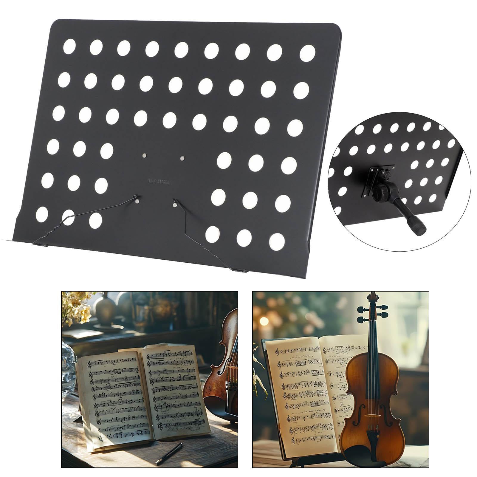 Generic Da Scrivania, Da Lettura, Multifunzionale, Portatile, Compatto in Metallo per Libri di Cucina, Libri di Musica
