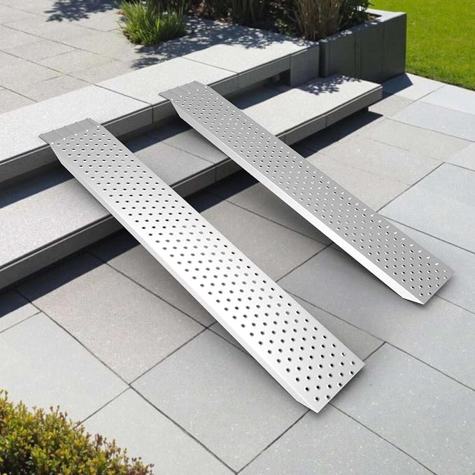 Rampa de aluminio para cobertizo 63" x 8.66" 880lbs miniatura 2