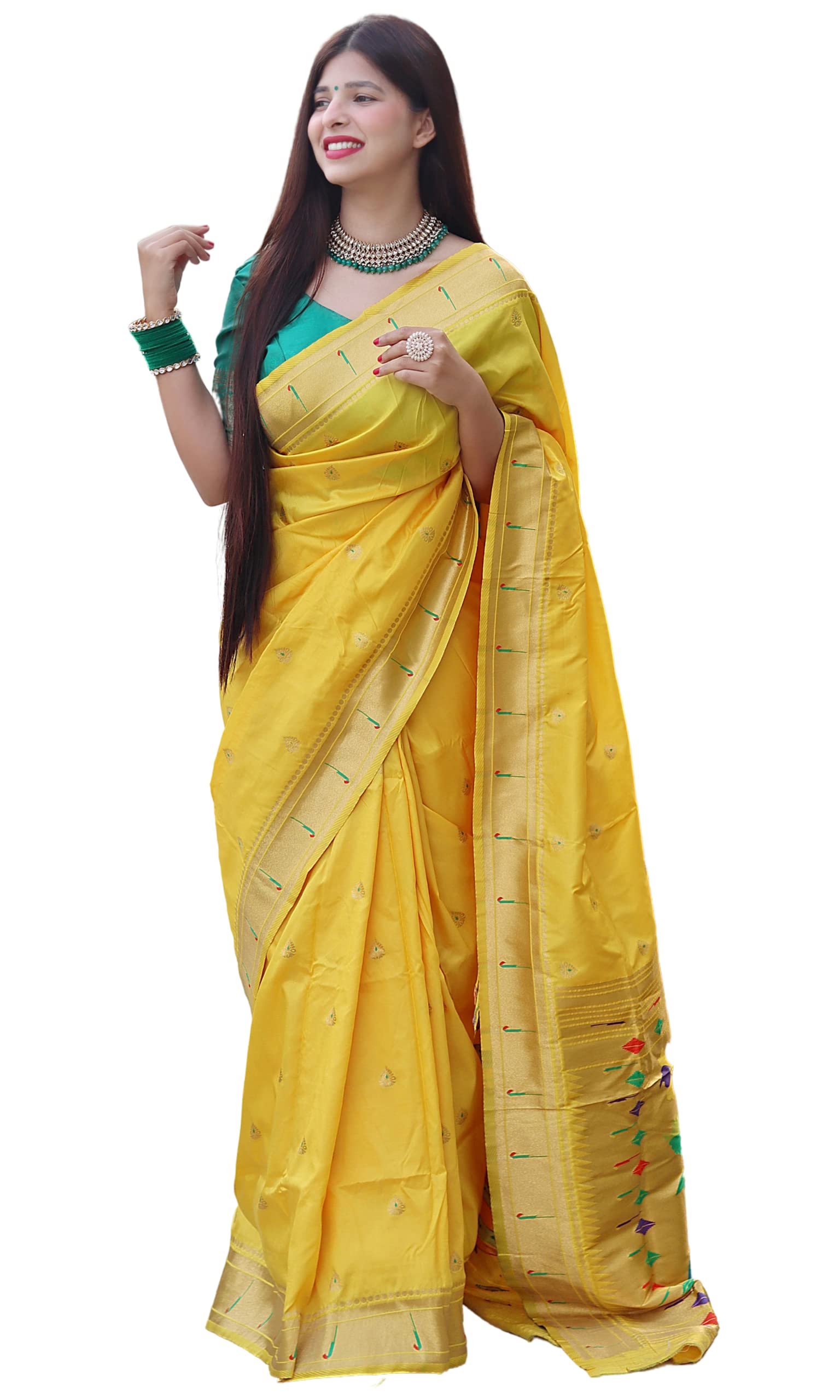 KNETLIBanarasi Cotton Silk Saree for women indian traditional saree with pure zari work saree for womens with unstitiched blouse