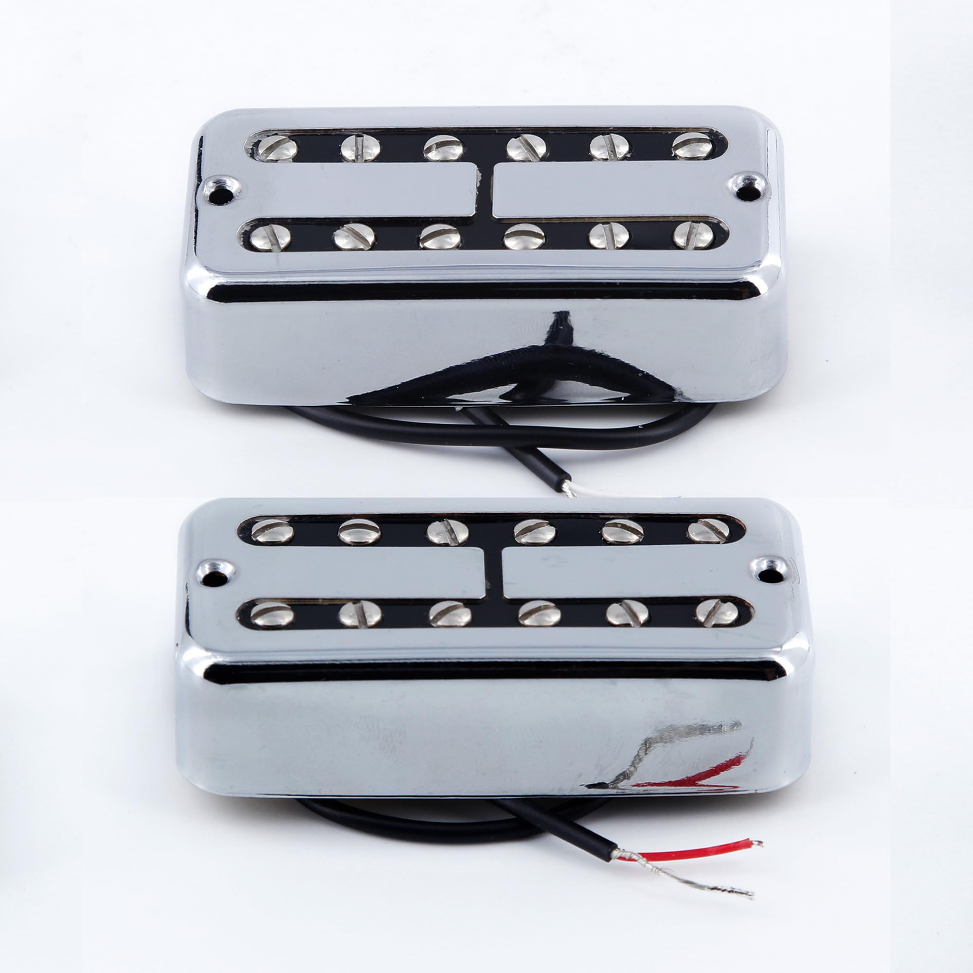 FLEOR Alnico 2 E-Gitarre Humbucker Tonabnehmer-Set Chrom für FT-Style